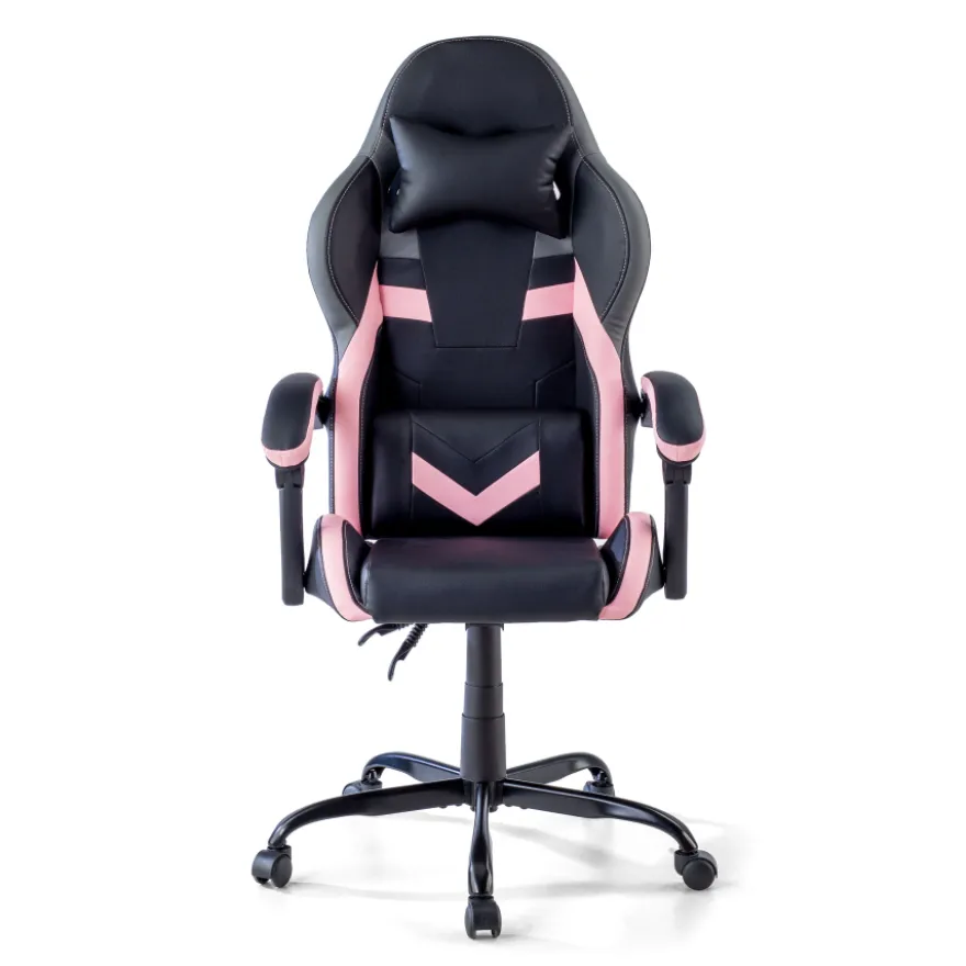 Sedia gamer Mist con braccioli ribaltabili, cuscino cervicale e lombare