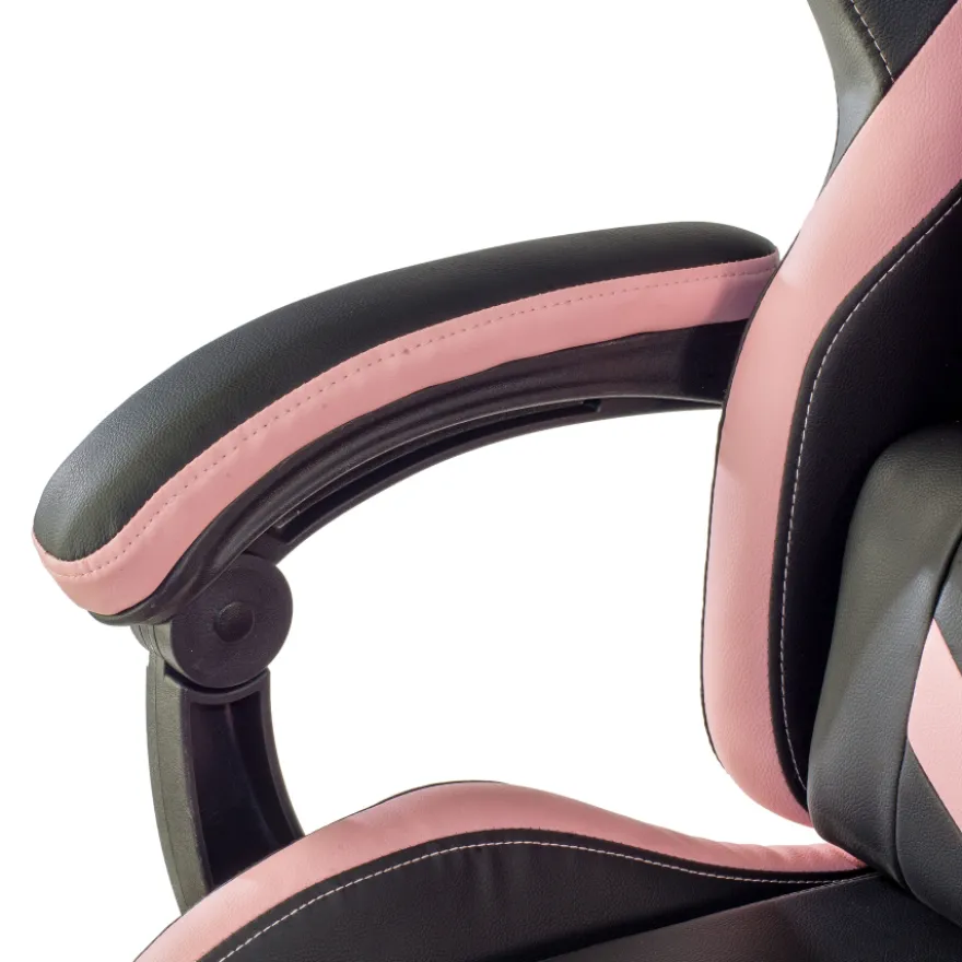 Sedia gamer Mist con braccioli ribaltabili, cuscino cervicale e lombare