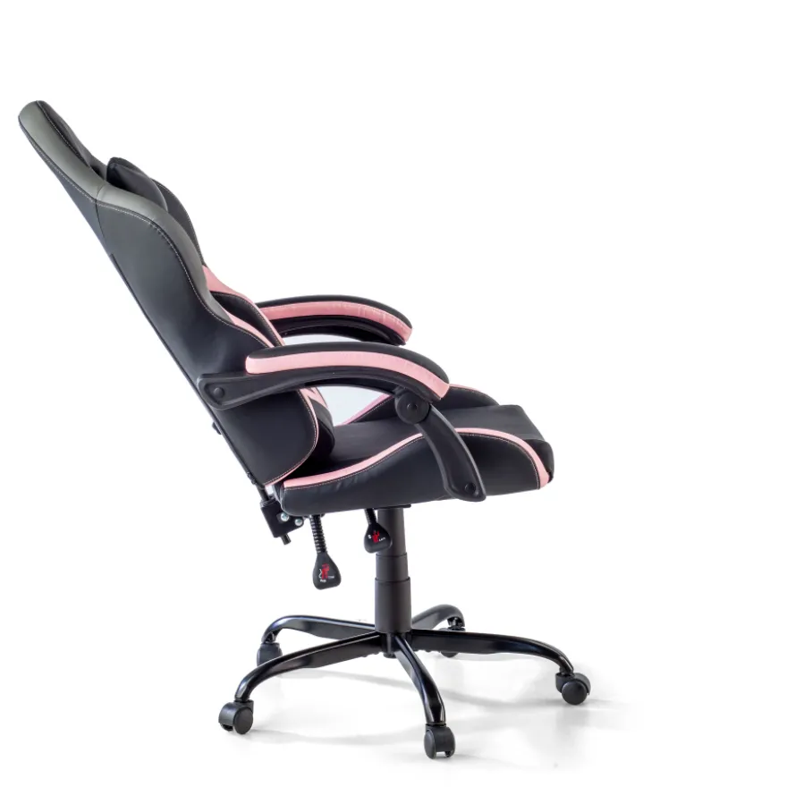 Sedia gamer Mist con braccioli ribaltabili, cuscino cervicale e lombare