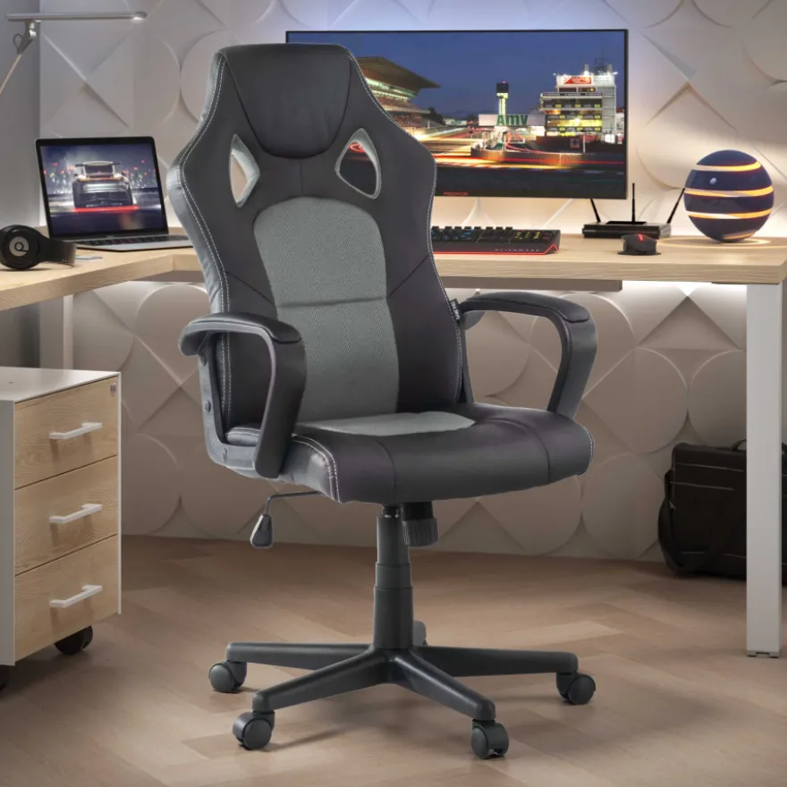 Sedia Gamer Montmelo, Meccanismo Basculante, design sportivo