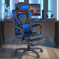 Sedia Gaming con Poggiapiedi Logan, braccioli sincronizzati