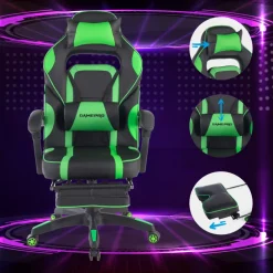 Sedia Gaming con Poggiapiedi Logan, braccioli sincronizzati