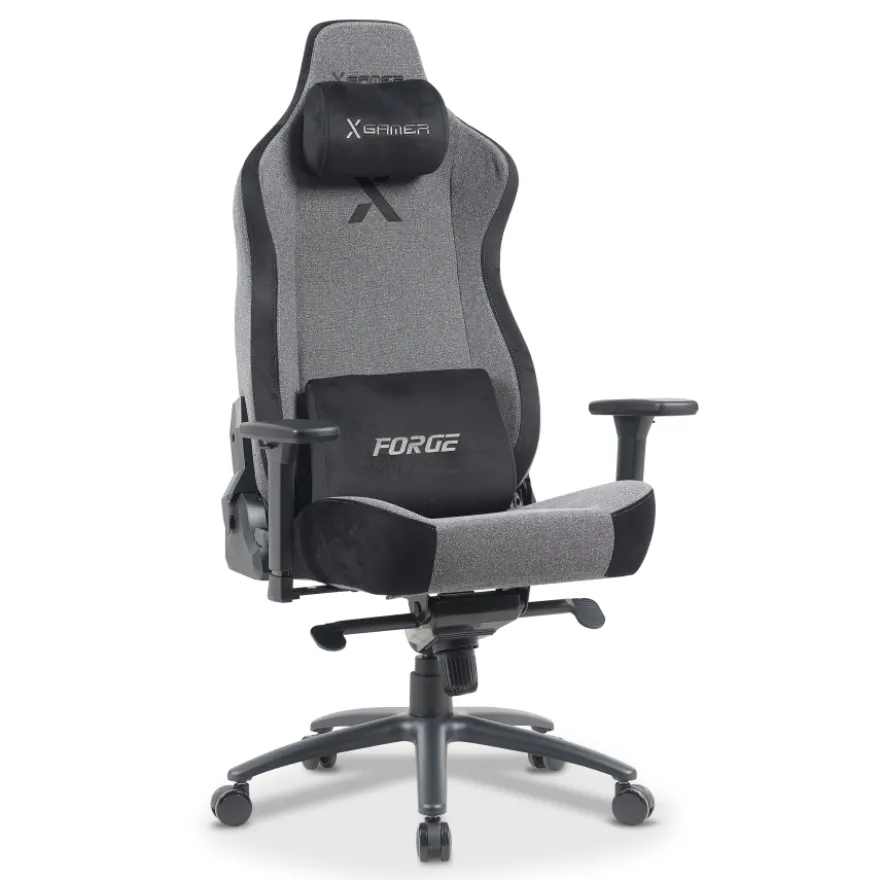 Sedia gaming ergonomica in tessuto Forge, cuscino magnetico