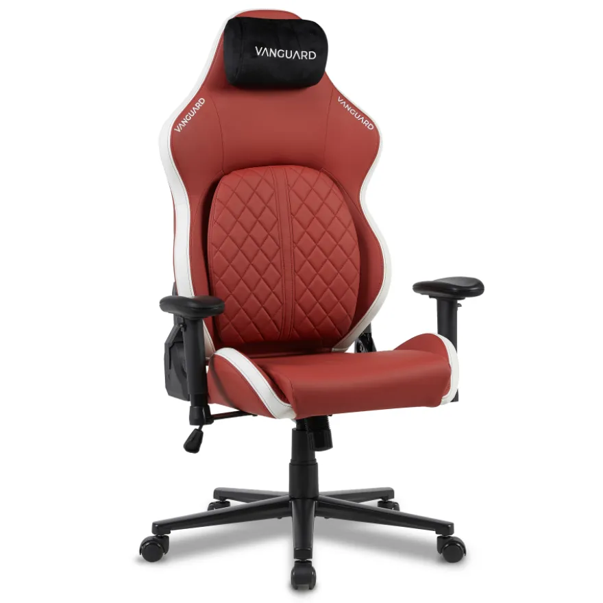 Sedia gaming ergonomica Vanguard, cuscino magnetico, ecopelle