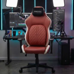 Sedia gaming ergonomica Vanguard, cuscino magnetico, ecopelle