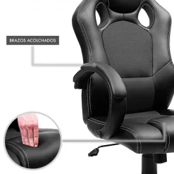Sedia gaming Racer, design sportivo, imbottita