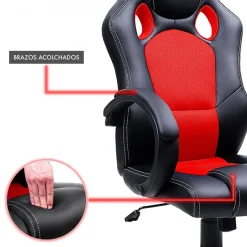 Sedia gaming Racer, design sportivo, imbottita