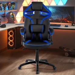 Sedia Gaming Warrior supporto lombare, imbottita