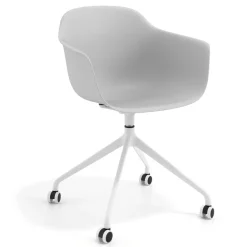 Sedia Girevole Alice, con ruote