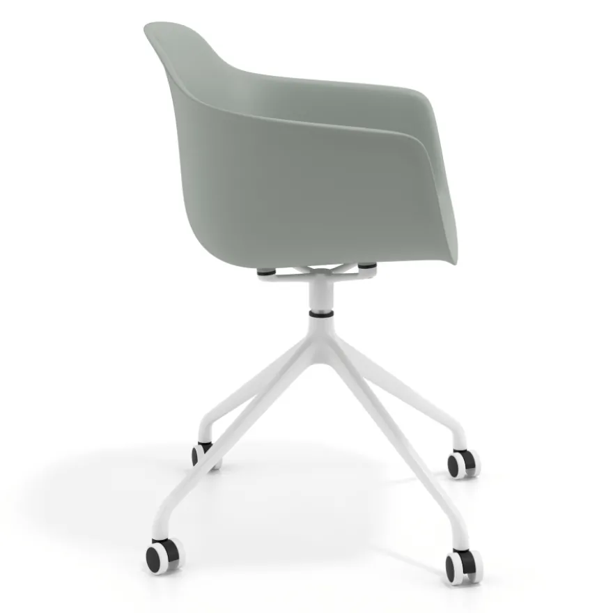 Sedia Girevole Alice, con ruote