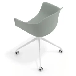 Sedia Girevole Alice, con ruote