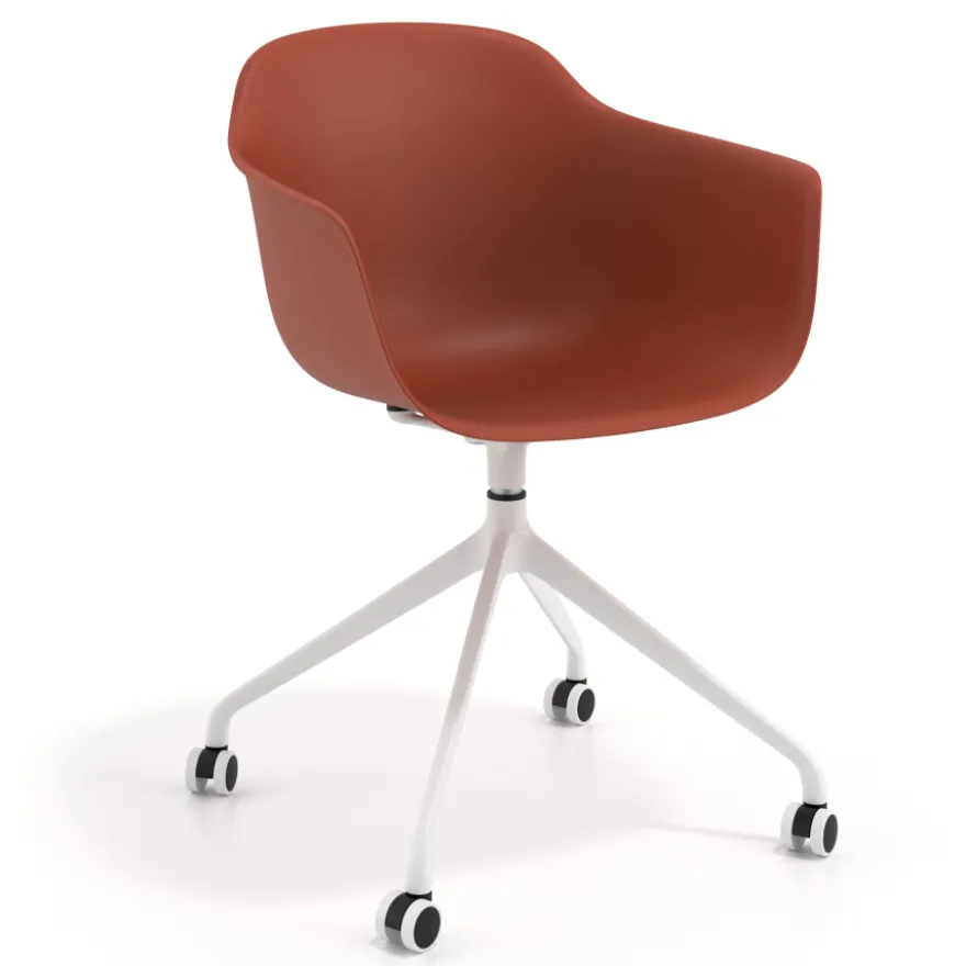Sedia Girevole Alice, con ruote