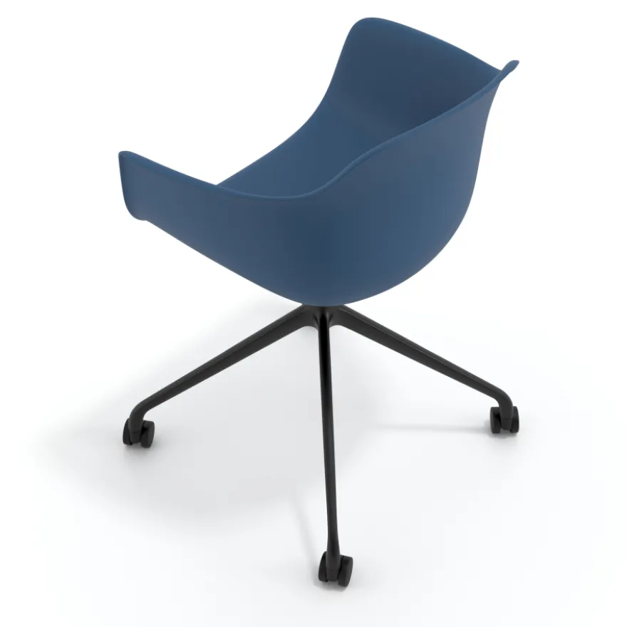 Sedia Girevole Alice, con ruote
