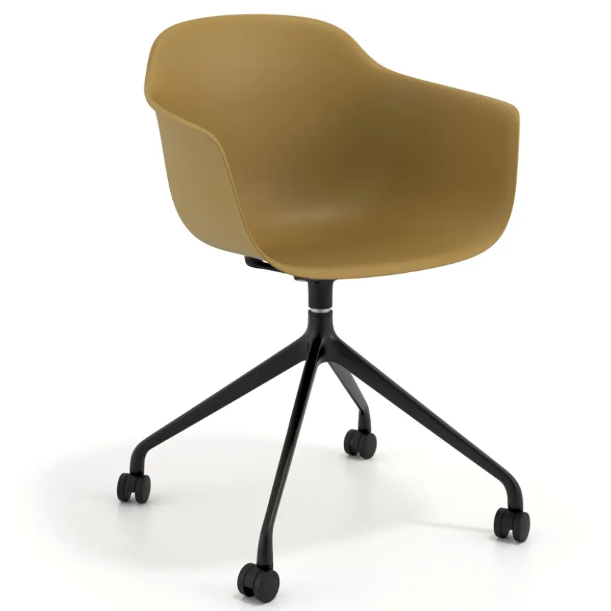 Sedia Girevole Alice, con ruote