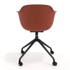Sedia Girevole Alice, con ruote