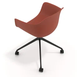 Sedia Girevole Alice, con ruote