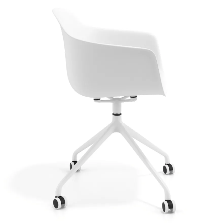 Sedia Girevole Alice, con ruote