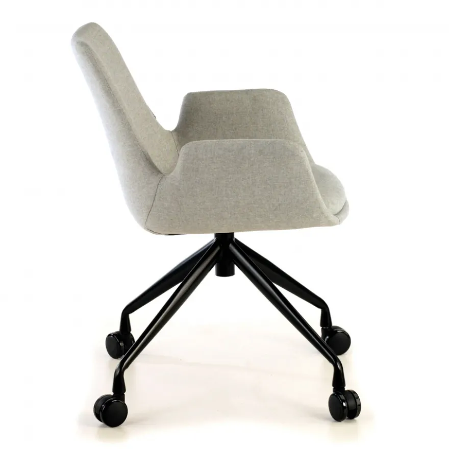 Sedia Girevole Glamm, con ruote, Resistente