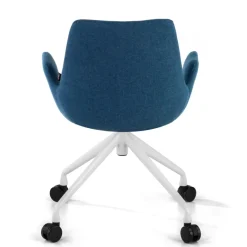 Sedia Girevole Glamm, con ruote, Resistente