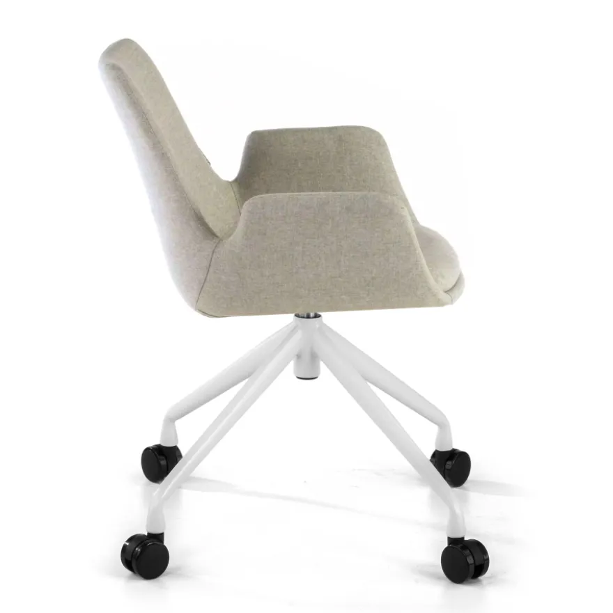 Sedia Girevole Glamm, con ruote, Resistente