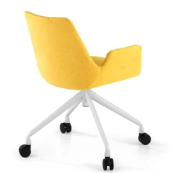 Sedia Girevole Glamm, con ruote, Resistente