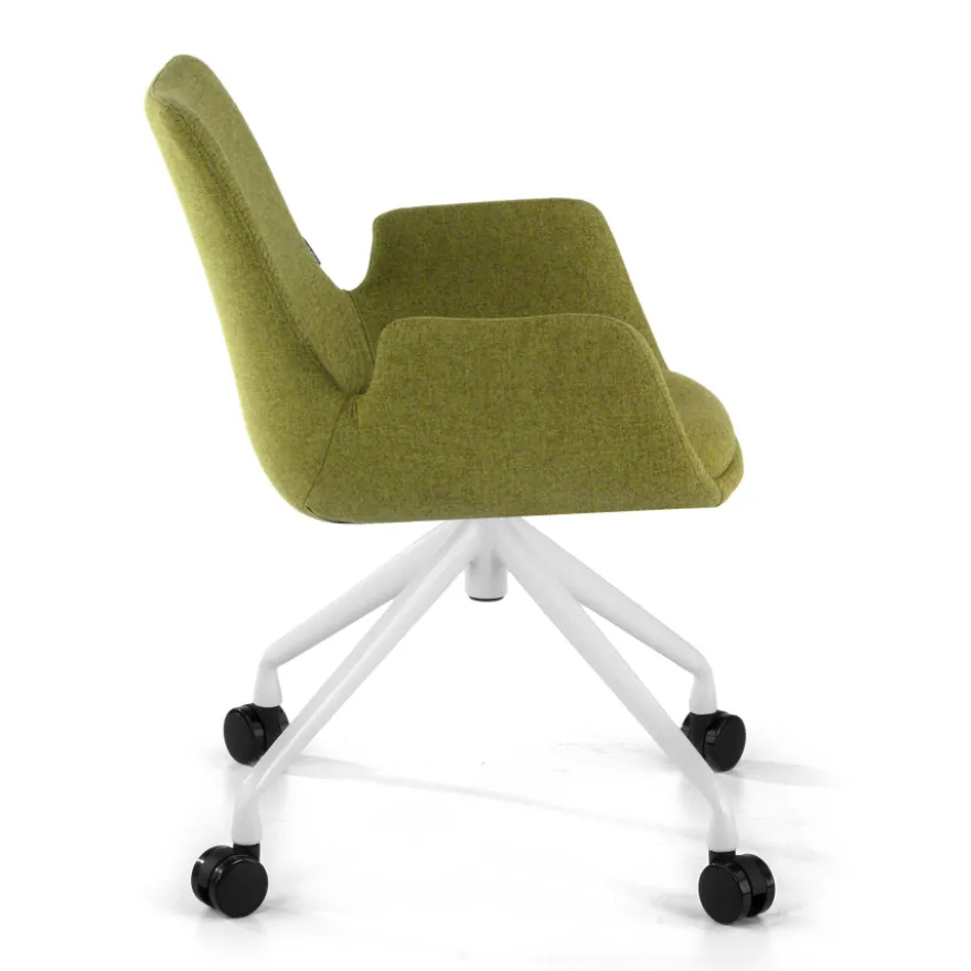 Sedia Girevole Glamm, con ruote, Resistente