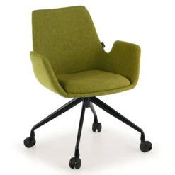 Sedia Girevole Glamm, con ruote, Resistente