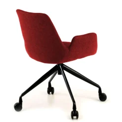 Sedia Girevole Glamm, con ruote, Resistente