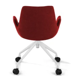 Sedia Girevole Glamm, con ruote, Resistente