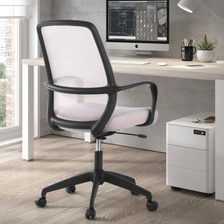 Sedia Girevole Ufficio Grace, meccanismo basculante, rete