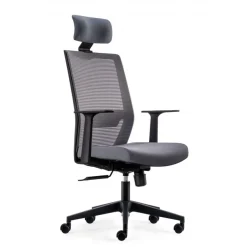 Sedia Girevole Ufficio Kana, schienale ergonomico, poggiatesta