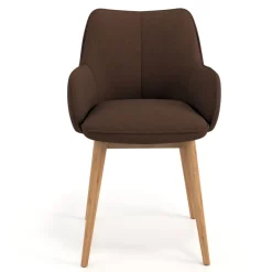 Sedia Nordica Nora, Gambe in legno, Certificata