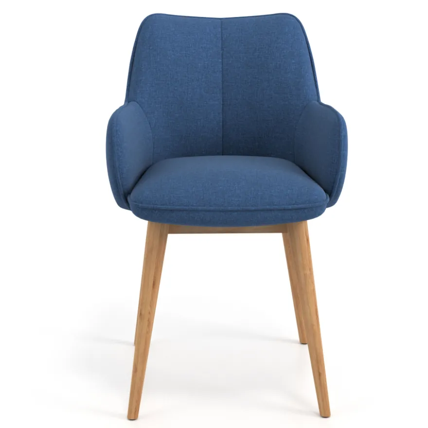Sedia Nordica Nora, Gambe in legno, Certificata