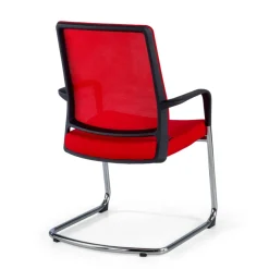 Sedia Ospiti Ufficio Bali, schienale in rete ergonomico