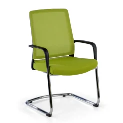 Sedia Ospiti Ufficio Bali, schienale in rete ergonomico
