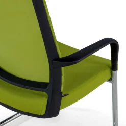 Sedia Ospiti Ufficio Bali, schienale in rete ergonomico