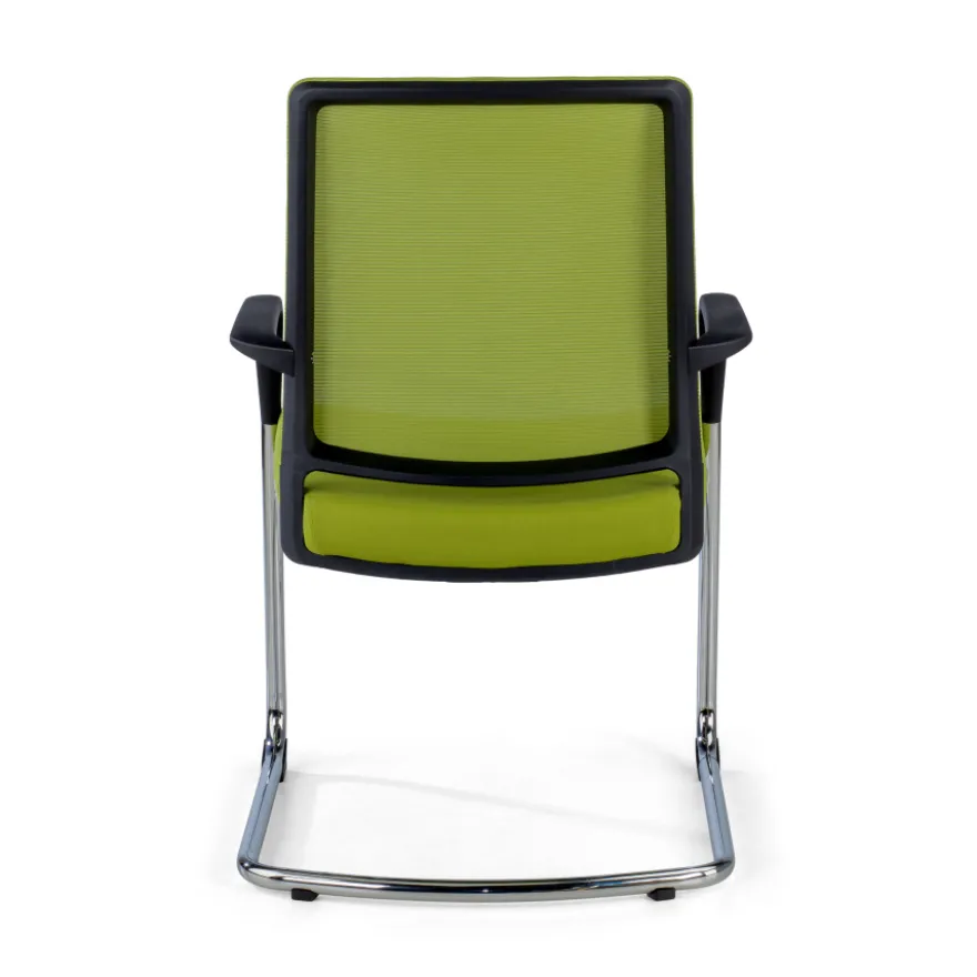 Sedia Ospiti Ufficio Bali, schienale in rete ergonomico