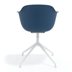 Sedia per Riunioni Alice, base piramidale