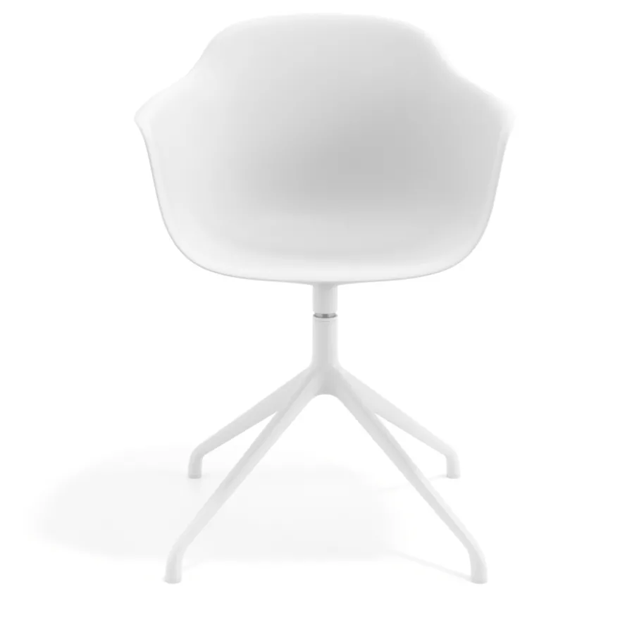 Sedia per Riunioni Alice, base piramidale