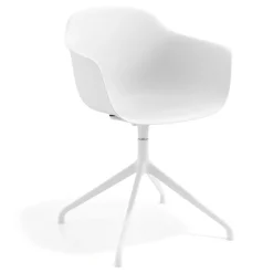 Sedia per Riunioni Alice, base piramidale