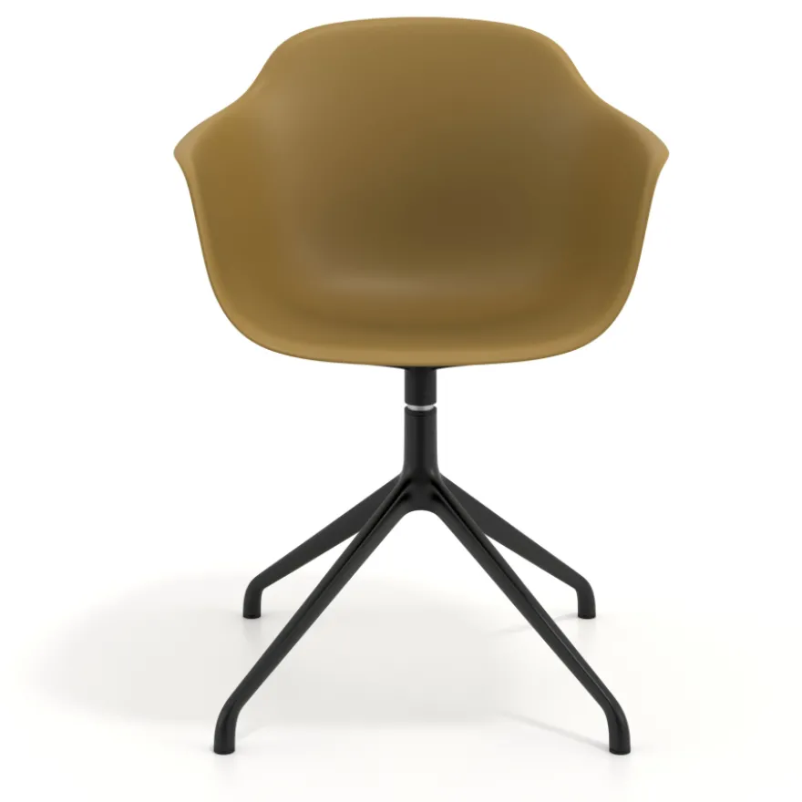 Sedia per Riunioni Alice, base piramidale