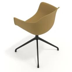 Sedia per Riunioni Alice, base piramidale
