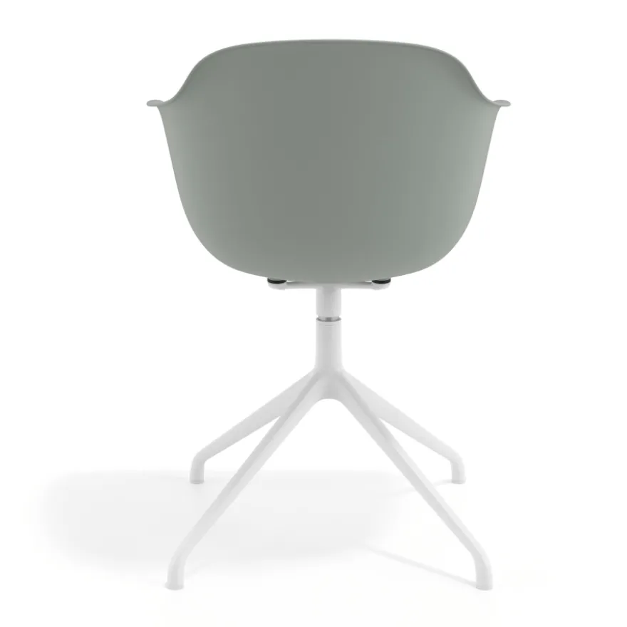 Sedia per Riunioni Alice, base piramidale