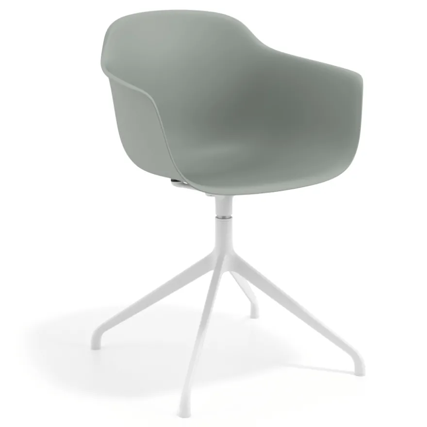 Sedia per Riunioni Alice, base piramidale