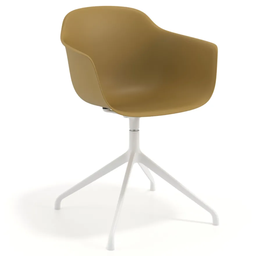 Sedia per Riunioni Alice, base piramidale