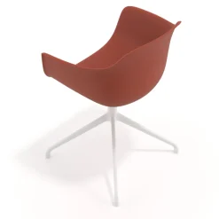Sedia per Riunioni Alice, base piramidale