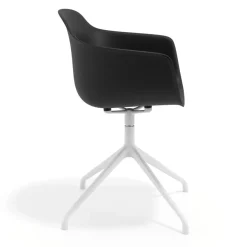 Sedia per Riunioni Alice, base piramidale