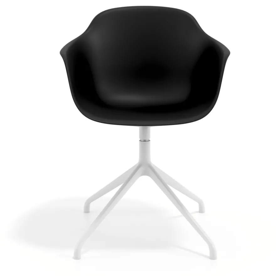 Sedia per Riunioni Alice, base piramidale