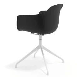Sedia per Riunioni Alice, base piramidale
