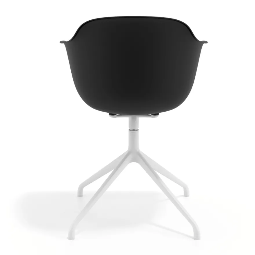 Sedia per Riunioni Alice, base piramidale